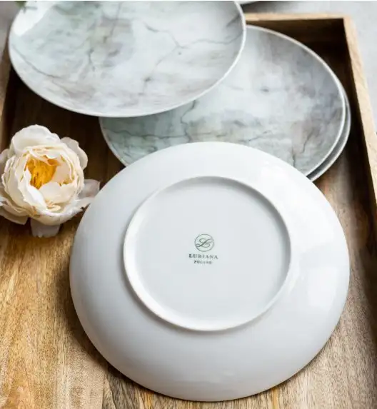 LUBIANA BOSS KERAJET | 002 MARMUREK | Serwis obiadowy 18/54 elementy | N001