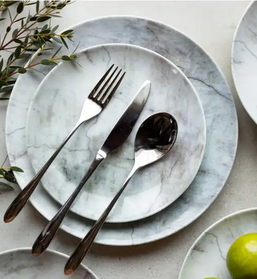 LUBIANA BOSS KERAJET | 002 MARMUREK | Serwis obiadowy 18/54 elementy | N001