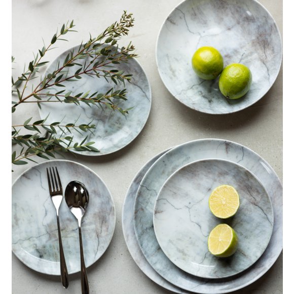 LUBIANA BOSS KERAJET | 002 MARMUREK | Serwis obiadowy 18/54 elementy | N001