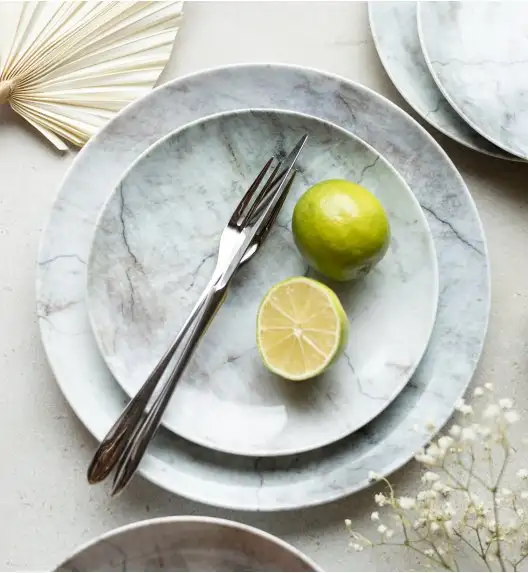 LUBIANA BOSS KERAJET | 002 MARMUREK | Serwis obiadowy 18/54 elementy | N001