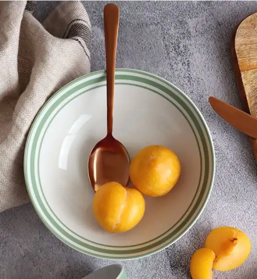 WATERSIDE SAGE HERRINGBONE Serwis obiadowo-kawowy 32 el / 8 osób / porcelana