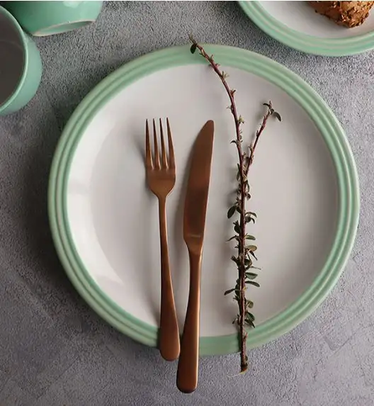 WATERSIDE CAMDEN GREEN Serwis obiadowy 16 el / 4 osób / porcelana