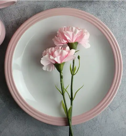 WYPRZEDAŻ! WATERSIDE CAMDEN PINK Serwis obiadowy 16 el / 4 osób / porcelana