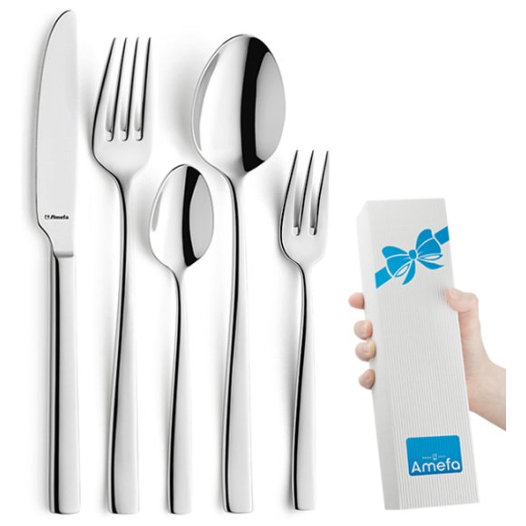 AMEFA Sztućce UE / MARTIN Komplet sztućców 90 el dla 18 osób / wysoki połysk