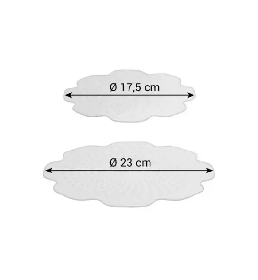 TESCOMA 4FOOD Zestaw 2 elastycznych silikonowych wieczek 17 i 23 cm
