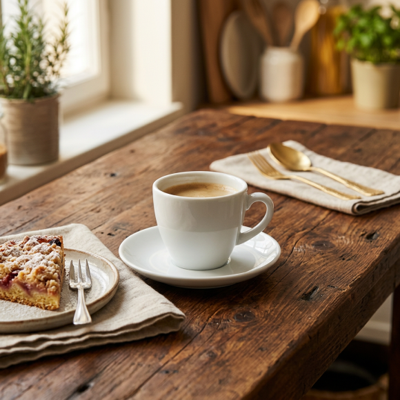 LUBIANA BISTRO / NANA Filiżanka 100 ml + spodek 12 cm / porcelana