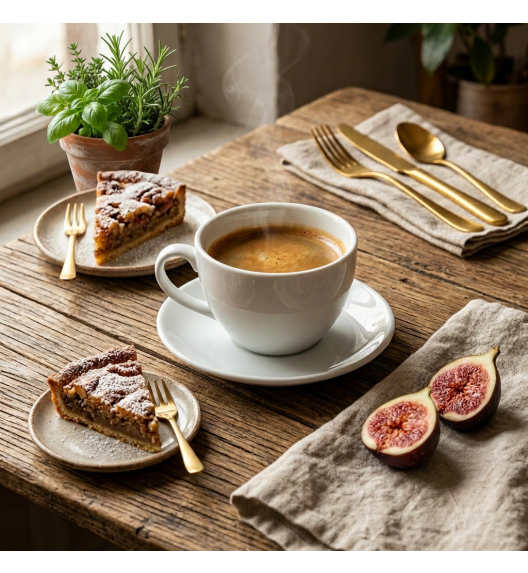 LUBIANA BISTRO / NANA Filiżanka 400 ml + spodek 17 cm / porcelana