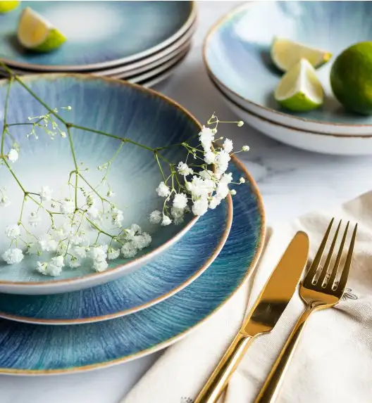 LUBIANA BOSS KERAJET | 070 KJ ESMERALDA | Serwis obiadowy 18/54 elementy | 9001