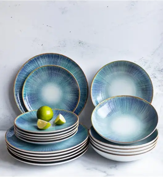 LUBIANA BOSS KERAJET | 070 KJ ESMERALDA | Serwis obiadowy 18/54 elementy | 9001