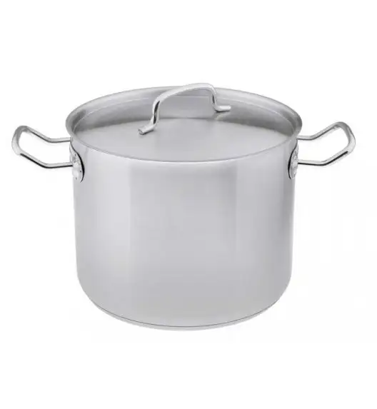 WYPRZEDAŻ! TADAR Garnek gastronomiczny 21 l z pokrywką 30 cm / stal nierdzewna / indukcja