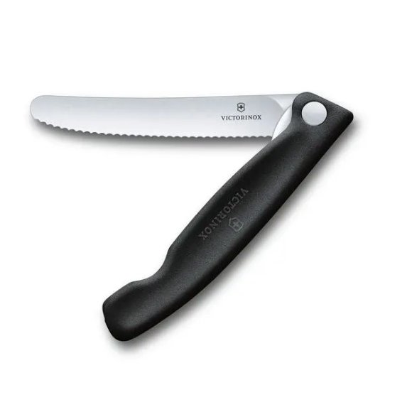 VICTORINOX SWISS CLASSIC 6.7833.FB Składany nóż ,ostrze ząbkowane / 11 cm / czarny