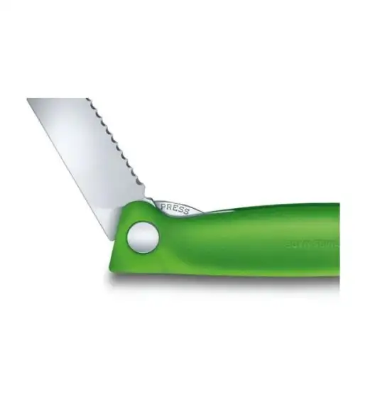 VICTORINOX SWISS CLASSIC 6.7836.F4B Składany nóż ,ostrze ząbkowane / 11 cm / zielony