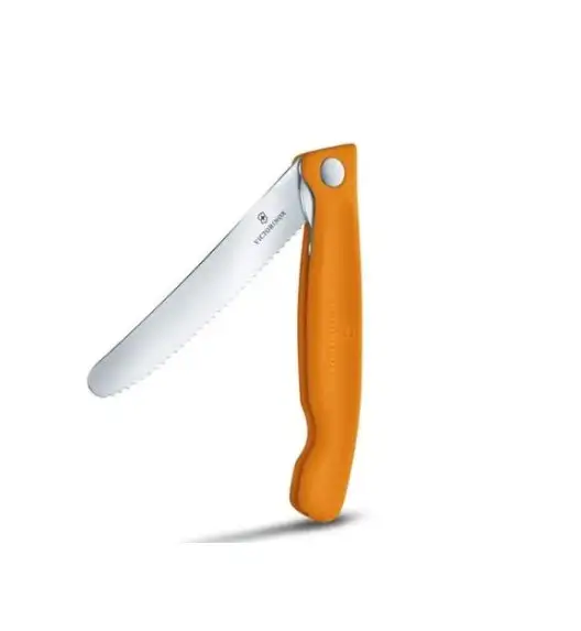 VICTORINOX SWISS CLASSIC 6.7836.F9B Składany nóż ,ostrze ząbkowane / 11 cm / pomarańczowy