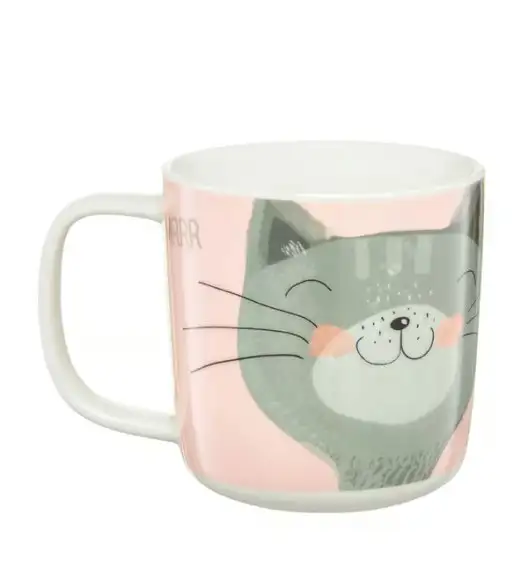 AMBITION PETS Kubek porcelanowy kot bury / 370 ml