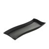 AMBITION SALSA Półmisek fala 35 x 12 cm / czarna porcelana