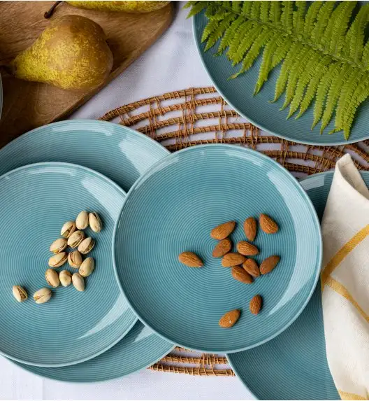 LUBIANA ETO MODERN K6 OPK Serwis obiadowy / niebieski 72 el / 24 osób / porcelana ręcznie malowana