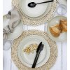 LUBIANA ETO MODERN KE00 Serwis obiadowy kremowy 18 el / 6 osób / porcelana ręcznie malowana