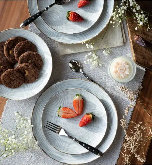 LUBIANA ROMA KERAJET | 101 KJ RAYADO | 12x Talerz głęboki 22 cm  | 9015