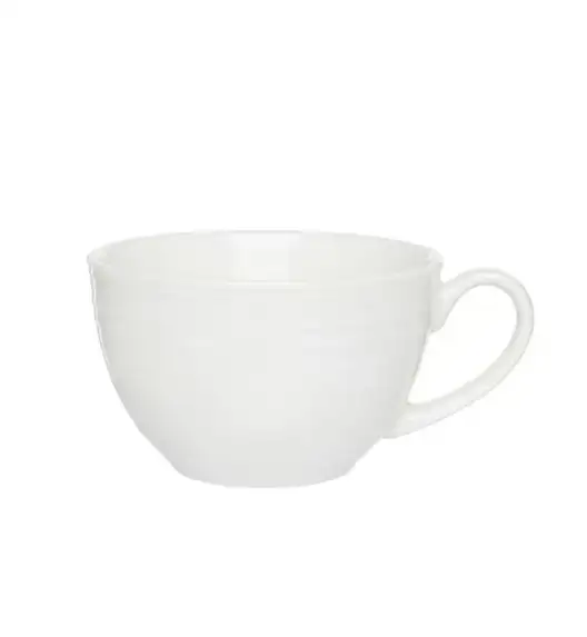 AMBITION LINEA Filiżanka do kawy i herbaty 220 ml / biała  / porcelana