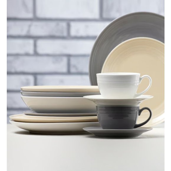 AMBITION LINEA Filiżanka do kawy i herbaty 220 ml / biała  / porcelana