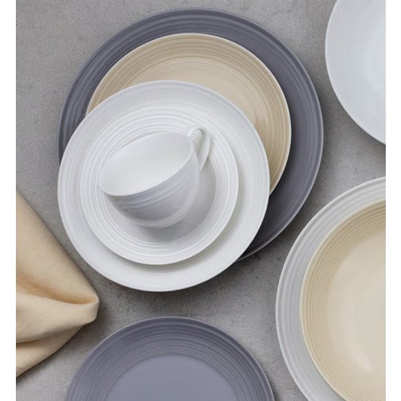 AMBITION LINEA Filiżanka do kawy i herbaty 220 ml / biała  / porcelana