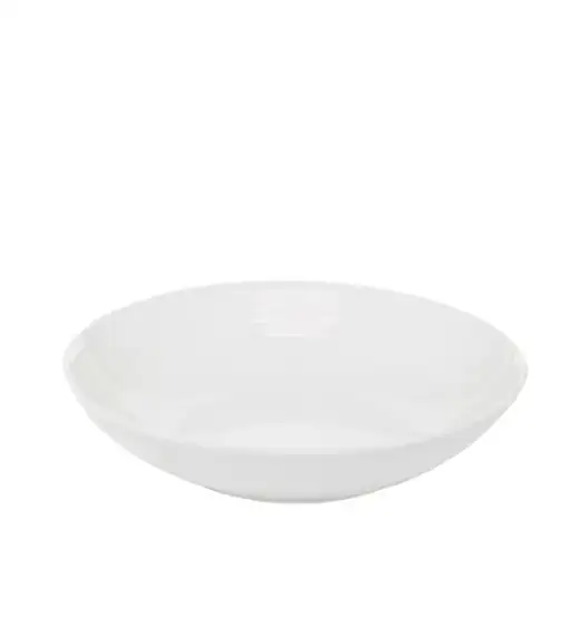 AMBITION LINEA Talerz obiadowy głęboki 22 cm / biały / porcelana