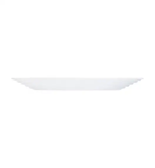 LUMINARC HARENA Komplet obiadowy 18 el dla 6 os biało - czarny / Wyprodukowane we Francji / Szkło hartowane