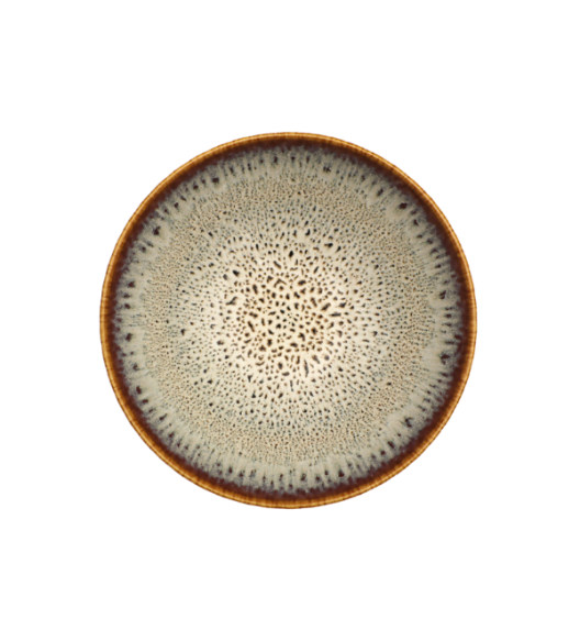 LUBIANA STONEWARE CERAMIKA / METEOR DESERT / Salaterka 17 cm / odcień piaskowo-niebieski