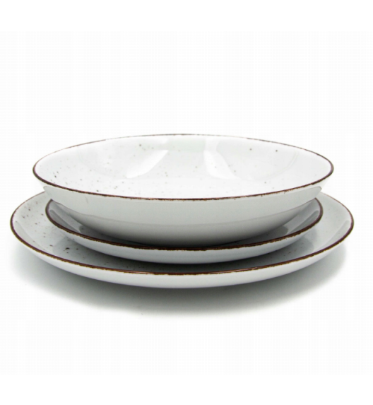 CHODZIEŻ CITY CT00 ŻYWIOŁY Serwis obiadowy 18 el / 6 osób / CHŁODNY POWIEW / porcelana