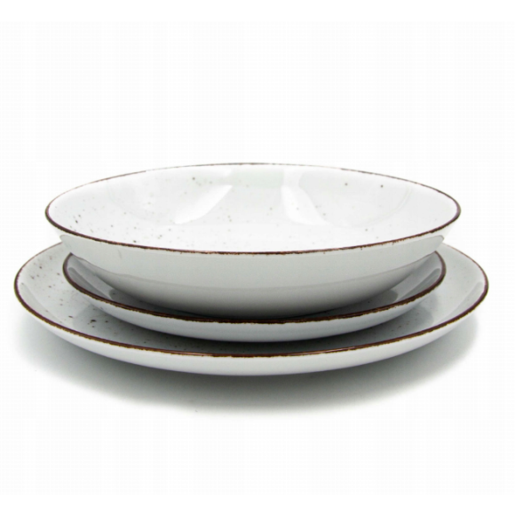 CHODZIEŻ CITY CT00 ŻYWIOŁY Serwis obiadowy 18 el / 6 osób / CHŁODNY POWIEW / porcelana