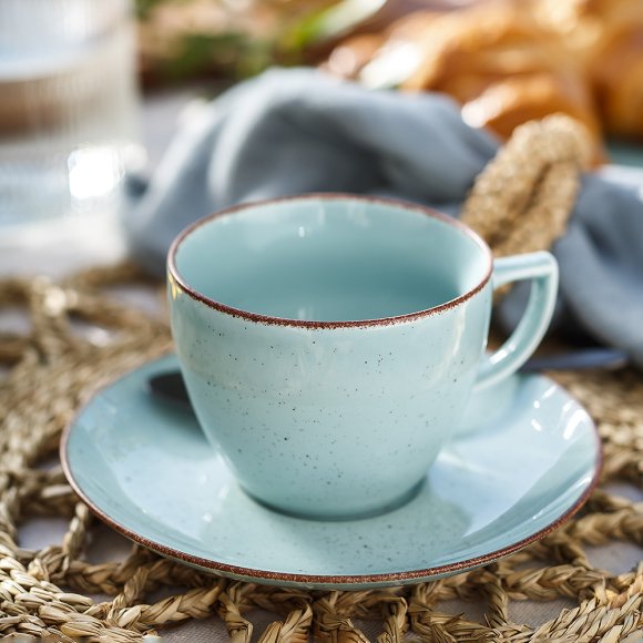 CHODZIEŻ CITY CT05 ŻYWIOŁY Serwis kawowy 12 el / 6 osób / SPOKÓJ OCEANU / porcelana