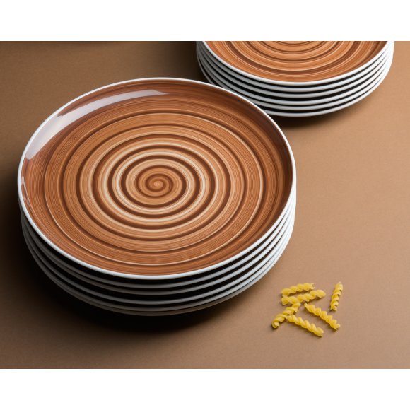 CHODZIEŻ CITY CT33 CYNAMON Serwis obiadowy 18 el / 6 osób / porcelana