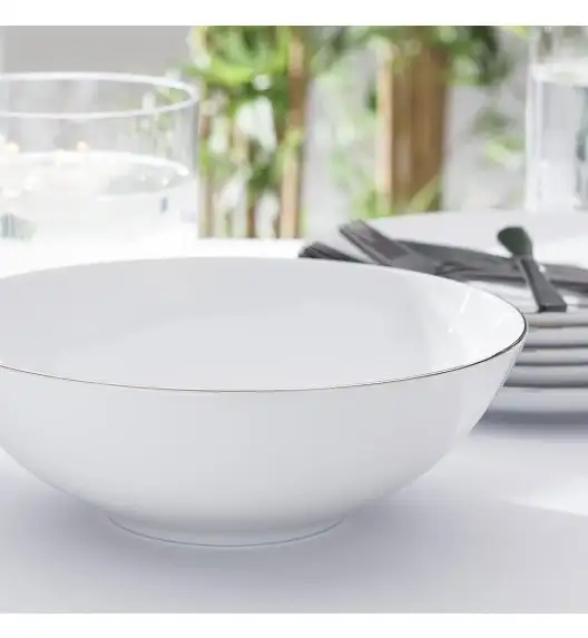 CHODZIEŻ CITY B325 PLATYNOWE Serwis obiadowy 44 el / 12 osób / porcelana