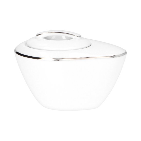 CHODZIEŻ CITY B325 PLATYNOWE Serwis kawowy 39 el / 12 osób / porcelana