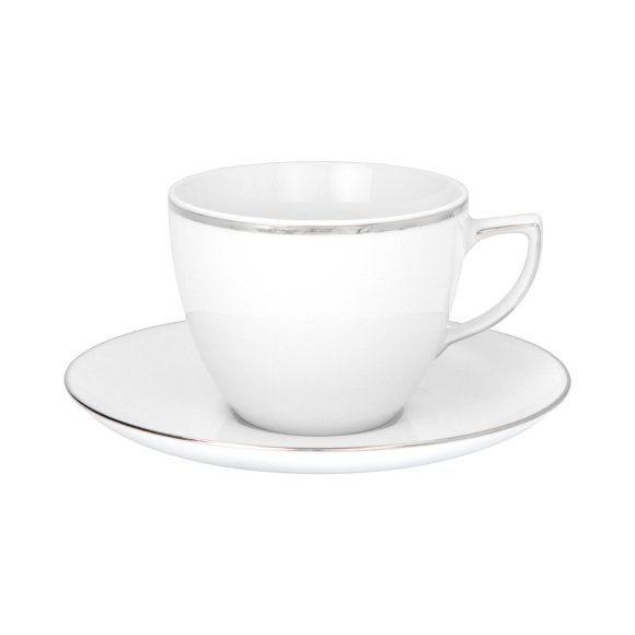 CHODZIEŻ CITY B325 PLATYNOWE Serwis kawowy 39 el / 12 osób / porcelana