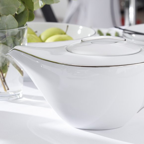 CHODZIEŻ CITY B325 PLATYNOWE Serwis kawowy 39 el / 12 osób / porcelana
