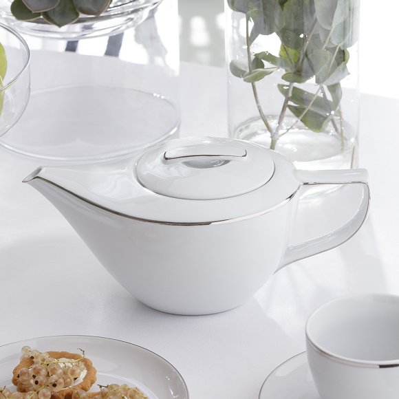 CHODZIEŻ CITY B325 PLATYNOWE Serwis kawowy 39 el / 12 osób / porcelana