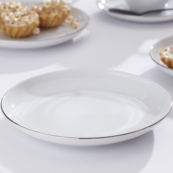 CHODZIEŻ CITY B325 PLATYNOWE Serwis kawowy 39 el / 12 osób / porcelana