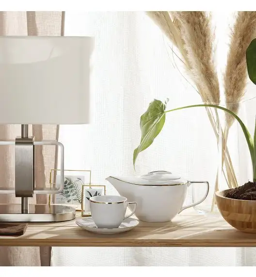 CHODZIEŻ CITY B326 ZŁOTE Serwis kawowy 39 el / 12 osób / porcelana