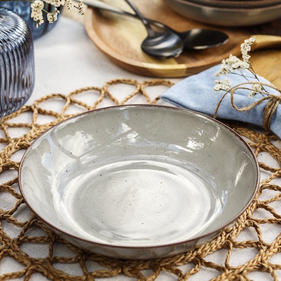 CHODZIEŻ CITY CT01 ŻYWIOŁY Serwis obiadowo-kawowy 30 el / 6 osób / WULKANICZNA ZIEMIA / porcelana
