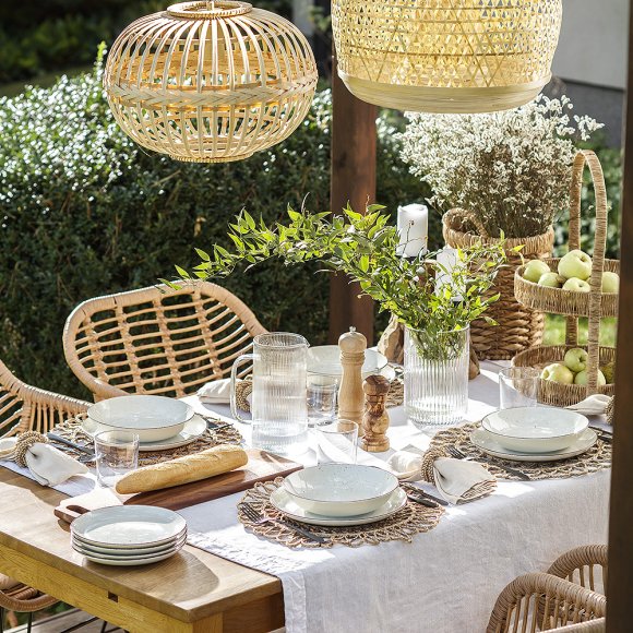 CHODZIEŻ CITY CT02 ŻYWIOŁY Serwis obiadowo-kawowy 30 el / 6 osób / PUSTYNNY PIASEK / porcelana