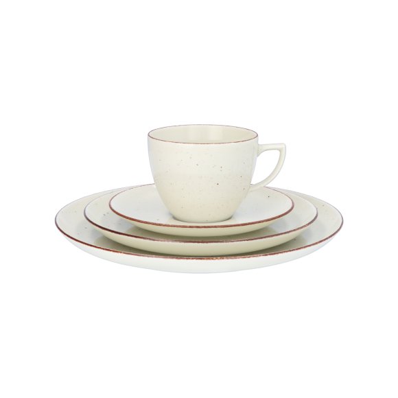 CHODZIEŻ CITY CT02 ŻYWIOŁY Serwis obiadowo-kawowy 60 el / 12 osób / PUSTYNNY PIASEK / porcelana