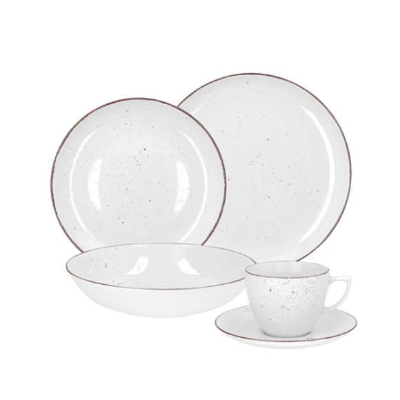 CHODZIEŻ CITY CT00 ŻYWIOŁY Serwis obiadowo-kawowy 60 el / 12 osób / CHŁODNY POWIEW / porcelana