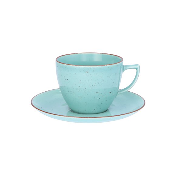 CHODZIEŻ CITY CT05 ŻYWIOŁY Serwis obiadowo-kawowy 30 el / 6 osób / SPOKÓJ OCEANU / porcelana