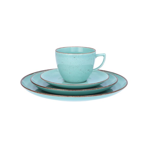 CHODZIEŻ CITY CT05 ŻYWIOŁY Serwis obiadowo-kawowy 36 el / 6 osób / SPOKÓJ OCEANU / porcelana