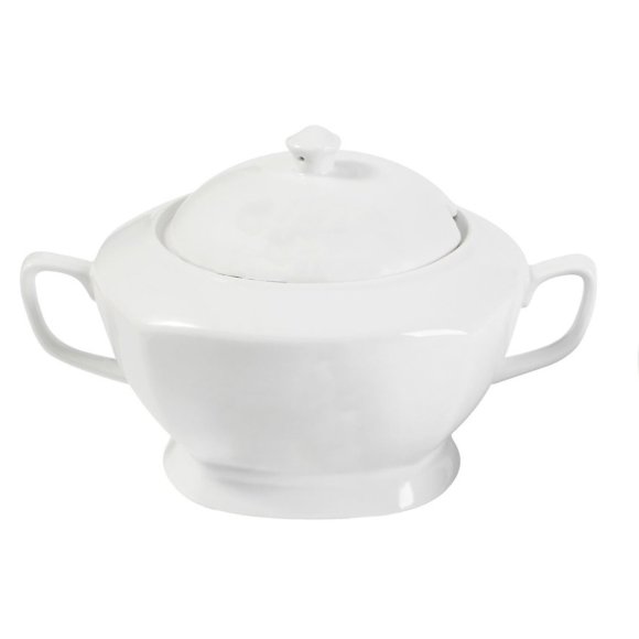 Tadar Waza porcelanowa do zupy 2,5 l / biała