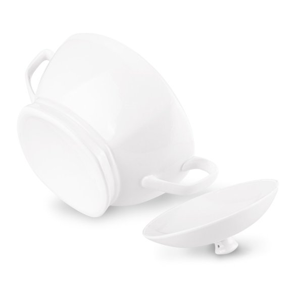 Tadar Waza porcelanowa do zupy 2,5 l / biała