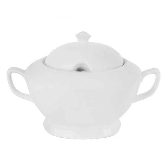 Tadar Waza porcelanowa do zupy 2,5 l / biała