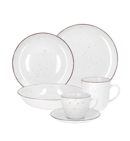 CHODZIEŻ CITY CT00 ŻYWIOŁY Serwis obiadowo-kawowy 36 el / 6 osób / CHŁODNY POWIEW / porcelana