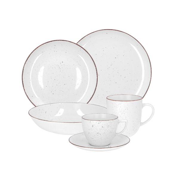 CHODZIEŻ CITY CT00 ŻYWIOŁY Serwis obiadowo-kawowy 36 el / 6 osób / CHŁODNY POWIEW / porcelana